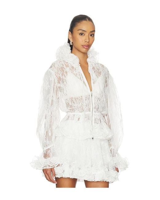 AKNVAS White Elisa Lace Jacket