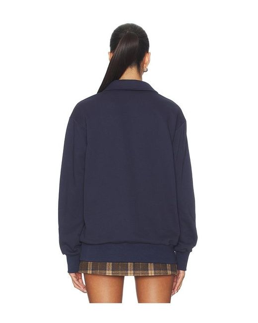ALL THE WAYS Blue Rana Polo Top