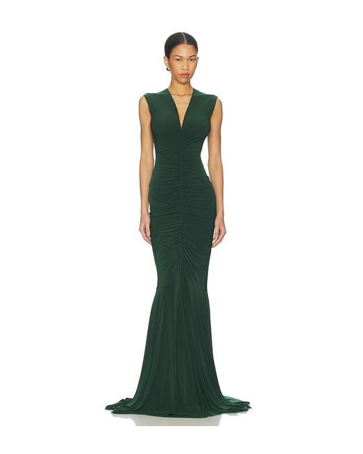 Norma Kamali Women's Green X Revolve Sleeveless Deep V Neck Shirred Front Fishtail Gown - www.desnorhaar.be Norma Kamali Women's Green X Revolve Sleeveless Deep V Neck Shirred Front Fishtail Gown - www.desnorhaar.be