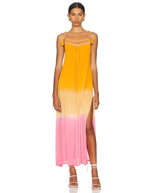 Tiare Hawaii Orange Canggu Maxi Dress