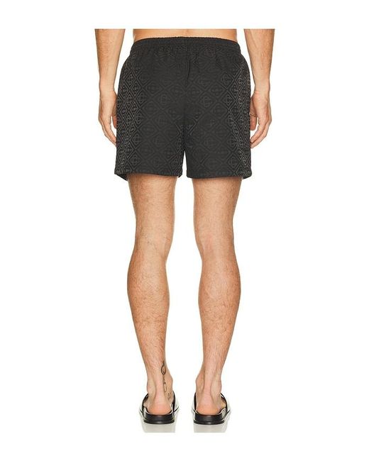 Casablanca Black Jacquard Swim Shorts for men