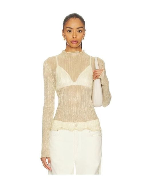 Lovers + Friends Natural Oberteil Edie