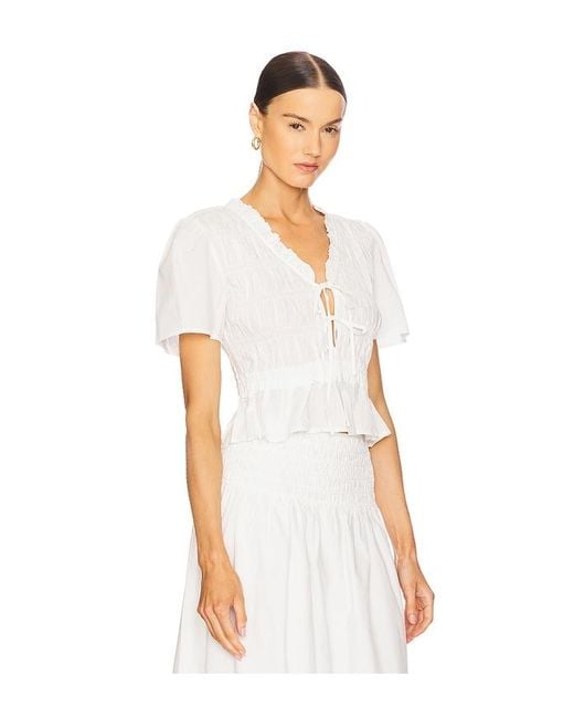 Rails White Portia Top
