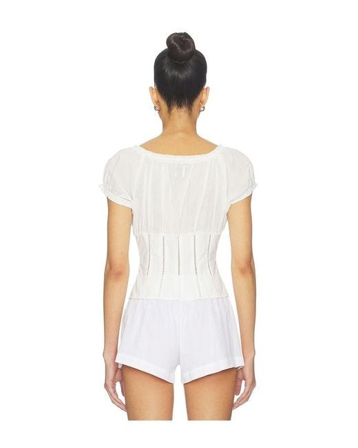 With Jean White Victoria Top