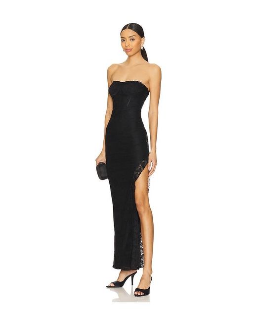 Vestido Lou En Color Negro Talla (También En Xs, Xxs, S, M, Xl) superdown de color Black
