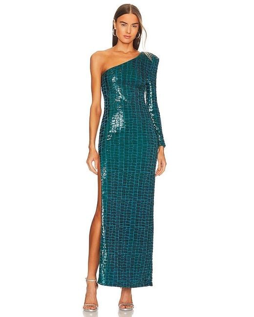 Michael Costello X Revolve Rumi Gown in Green | Lyst