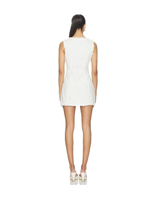 For Love & Lemons White Susie Eyelet Mini Dress