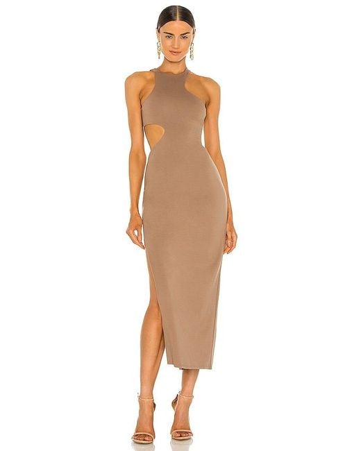 Michael Costello Brown X Revolve Rylan Midi Dress
