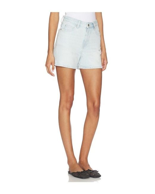 Dr. Denim White Nora Shorts