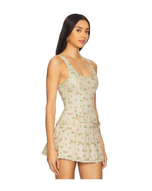 Top Corsé En Color Crema Talla (También En M, S, Xl) YUHAN WANG de color Multicolor