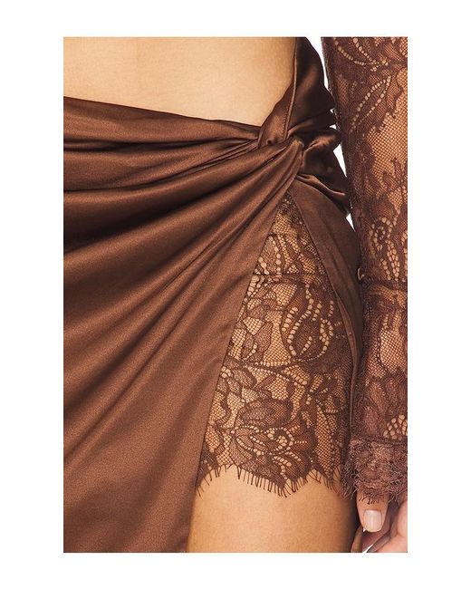 retroféte Brown Reeve Skirt