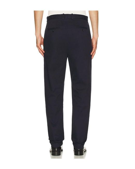 BOUND Black Canvas Pleated Chino for men