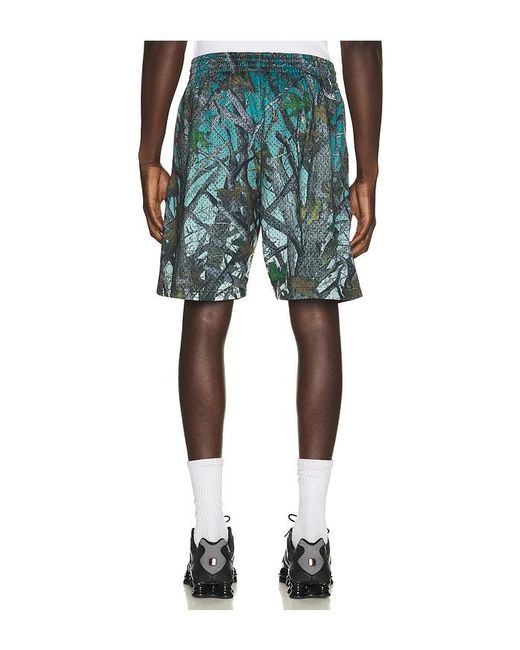 Mitchell & Ness Blue Nfl Philadelphia Eagles Quiet Blaze 7 Mesh Shorts for men