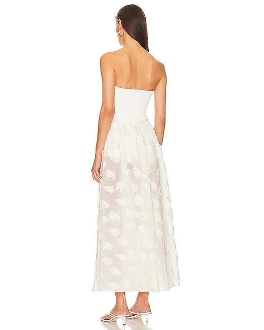 SELMACILEK White Strapless Maxi Dress