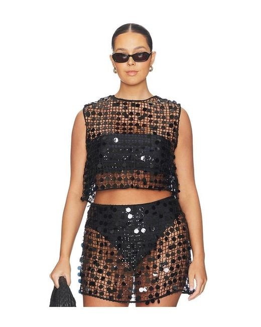 L'academie Black 'Academie Drew Top