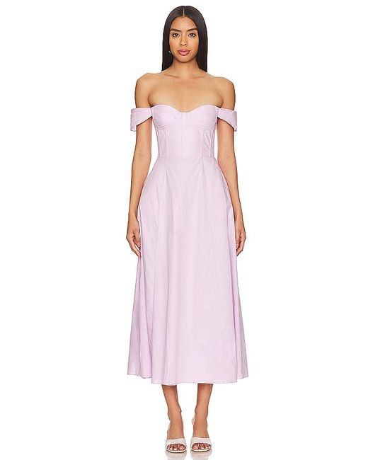 Bardot Pink X Revolve Magdelena Midi Dress