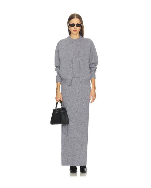 SRG Gray Mattie Knit Maxi Skirt