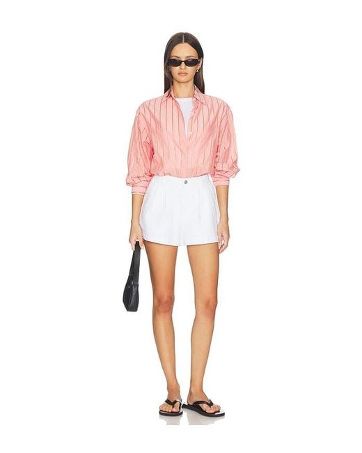 DL1961 White Dl Isabel Pleated Denim Short