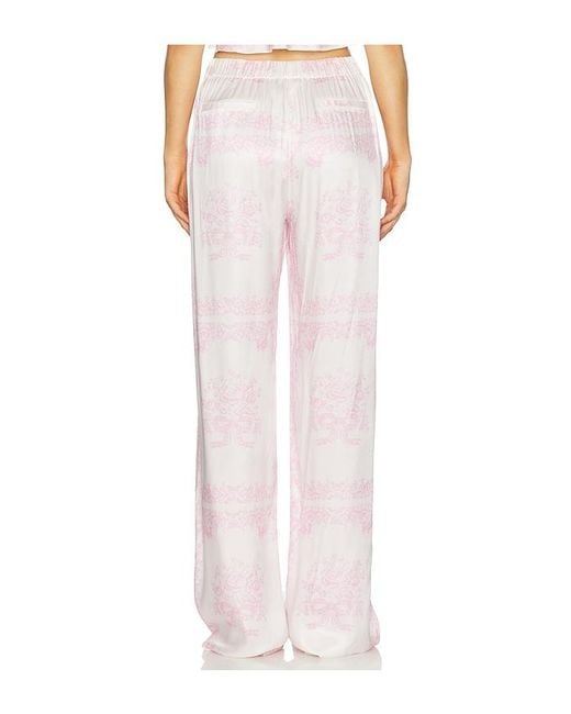 LoveShackFancy White Helia Pant