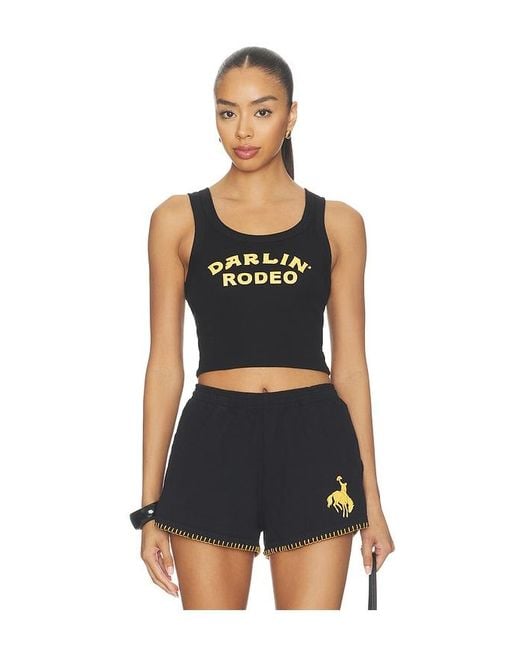 Darling Blue Rodeo Crop Tank