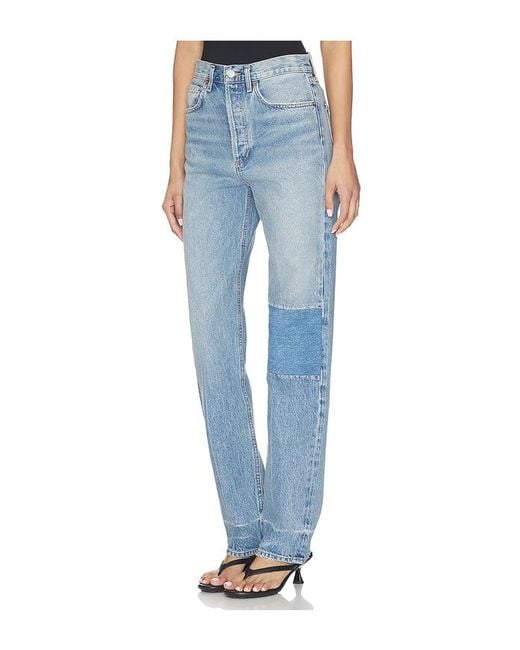 Agolde Blue 90's Mid Rise Loose Jeans