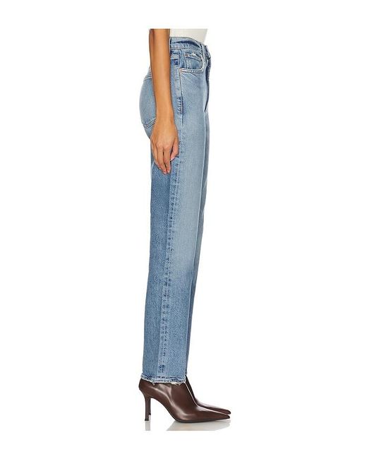 Agolde Blue High Rise Stovepipe Jeans