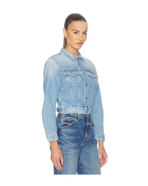 Citizens of Humanity Blue Charisse Shrunken Jacket