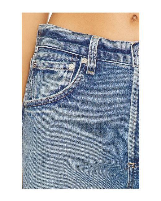 Citizens of Humanity Blue Winslow Cropped Boyfriend Jeans