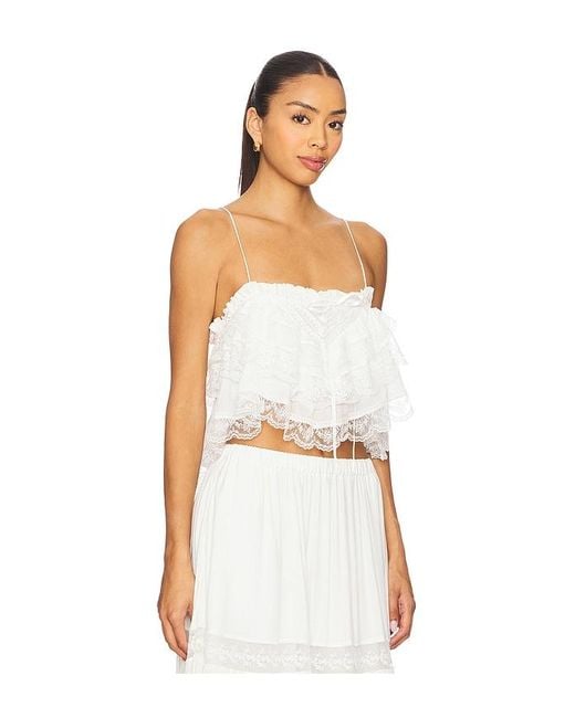 Carlton Top En Talla (También En M, S) Ronny Kobo de color White