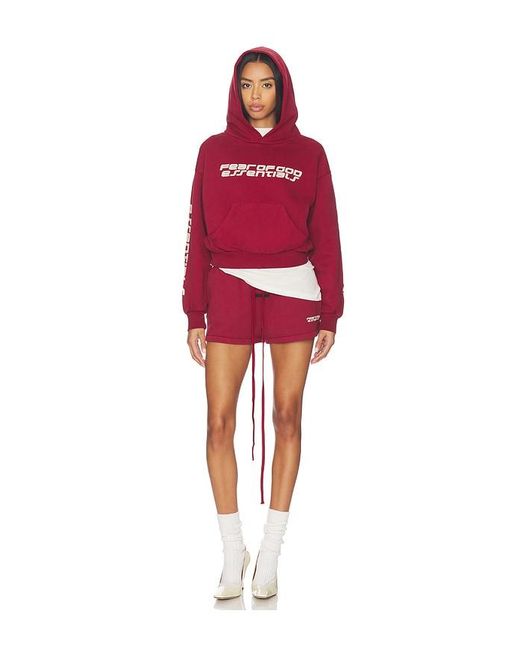Fear Of God Red Classic Hoodie