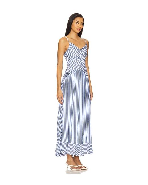 Line & Dot Blue Noah Maxi Dress