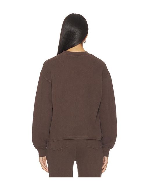Frankie's Bikinis Brown Noah Thermal Shirt