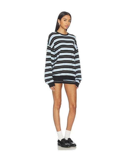 superdown Blue Kylah Knit Short Set