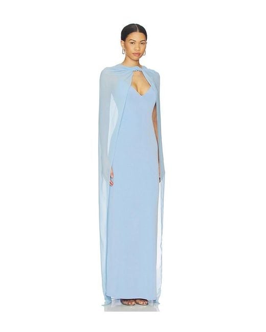 Lovers + Friends Blue Clarissa Gown