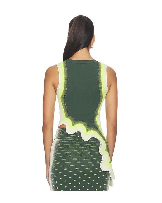 Ph5 Green Kerry Wavy Tank Top