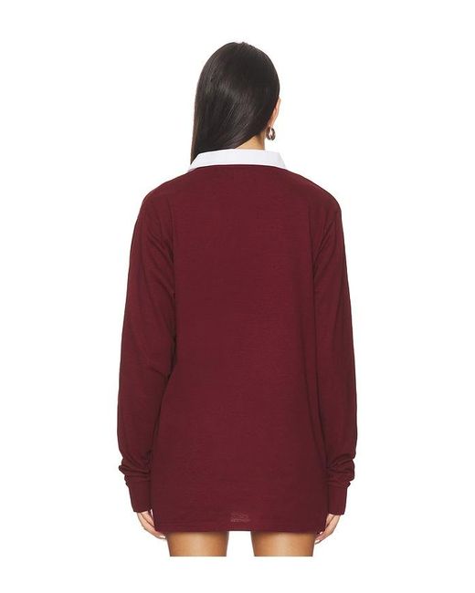 Prince Tennis Red Button Up Rugby Shirt for men