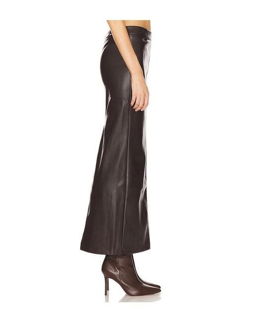 ALL THE WAYS Black Kayla Faux Leather Skirt