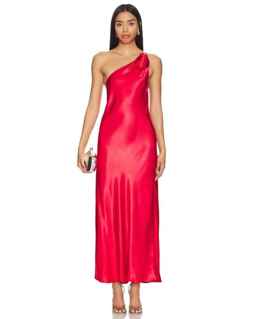 Rixo Red Doutzen Dress