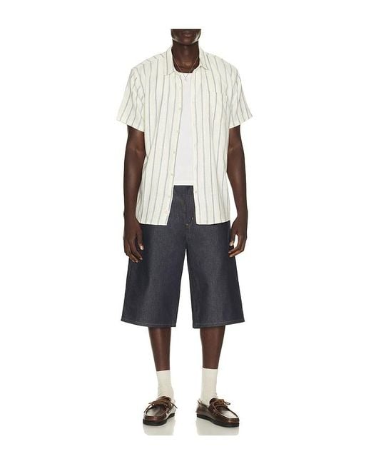 Marine Layer White Classic Stretch Selvage Shirt for men