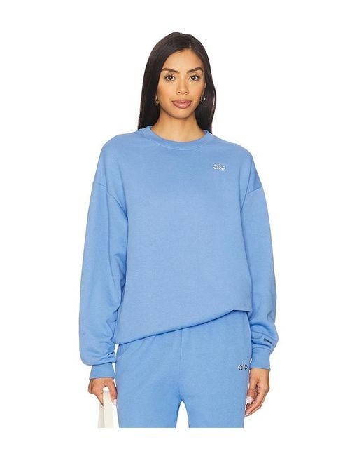 Alo Yoga Accolade スウェットシャツ Blue