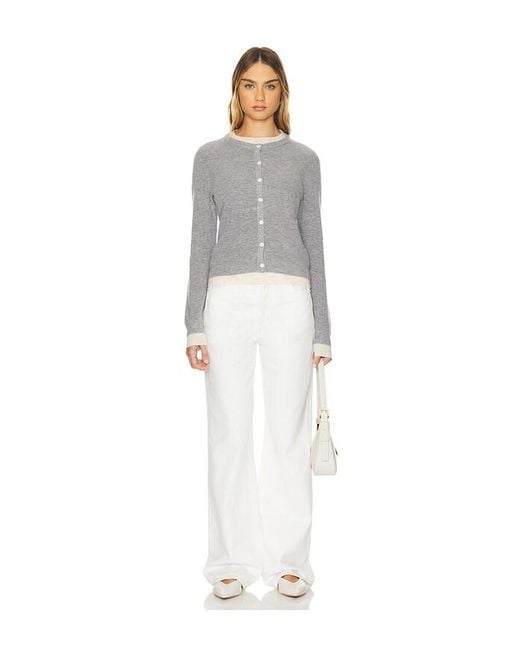 Line & Dot Gray Hutch Double Layer Cardigan