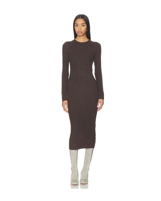 Fear Of God Brown Rib Long Sleeve Dress