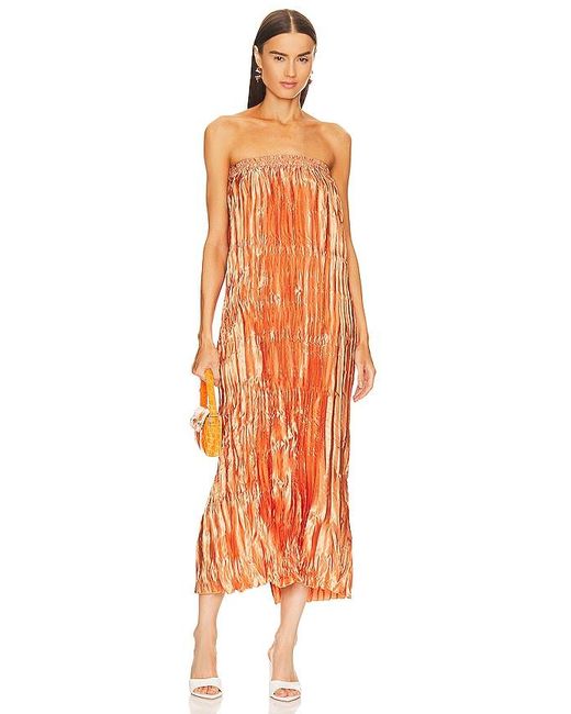 L'idée Orange Romantique Dress