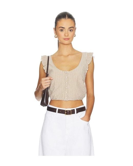 Stone Cold Fox White X Revolve Leni Top