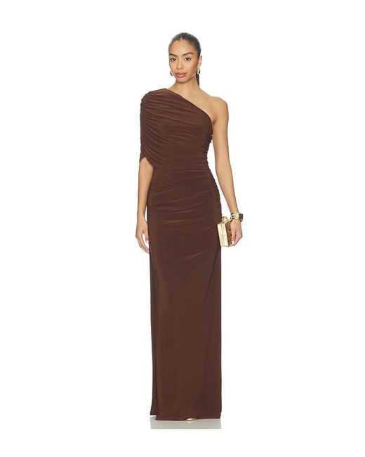 Lovers + Friends Brown Milani Gown