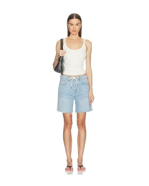 GRLFRND Blue U-Neck Tank