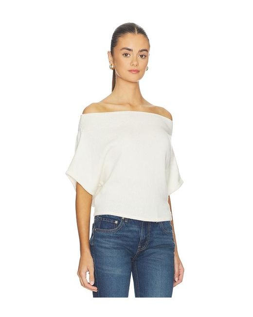 EB DENIM White Dahlia Shrug Top