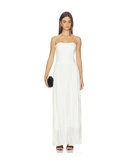 Jonathan Simkhai White Adalys Bustier Dress