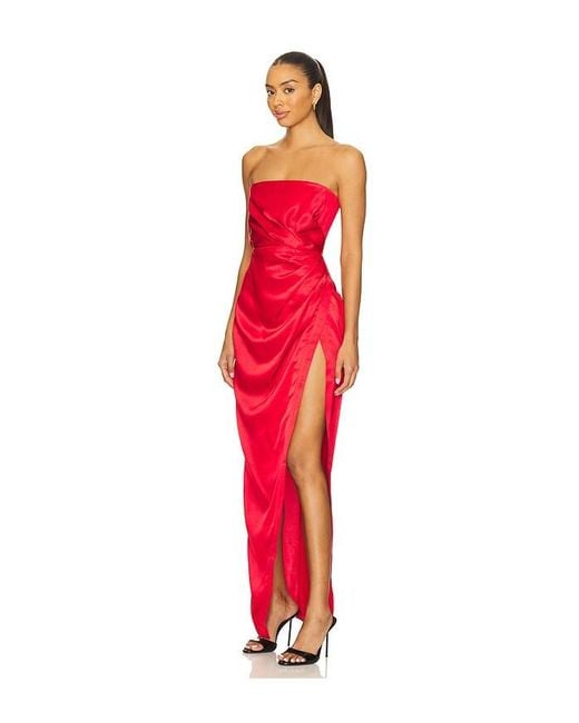 Vestido Largo Alina En Color Rojo Talla (También En M, S, Xl, Xs) Nookie de color Red