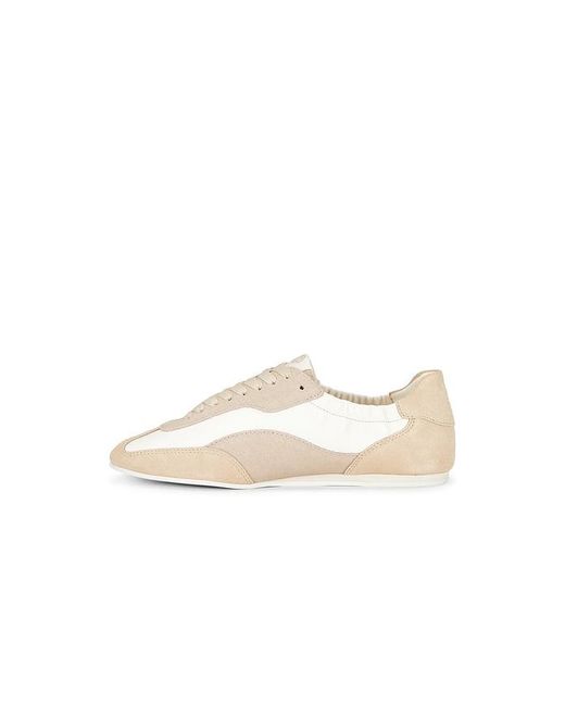 Jonathan Simkhai White Georgie Elasticized Leather Combo Sneaker